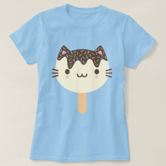 Kawaii Summer Ice Lolly Popsicle Cat T-Shirt