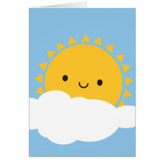 Kawaii Sun & Cloud Cards