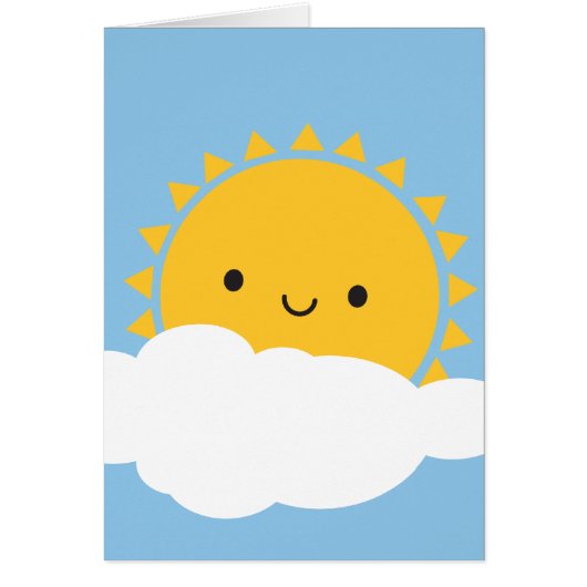 Kawaii Sun & Cloud Cards (Front)