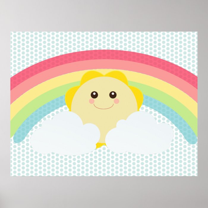 Kawaii Sun Poster