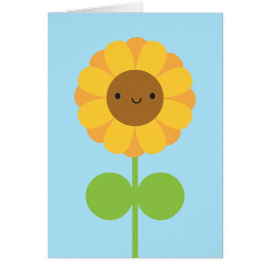 Kawaii Sunflower Cards (Front)