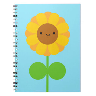 Kawaii Sunflower Notebook