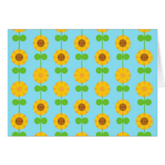 Kawaii Sunflowers Cards