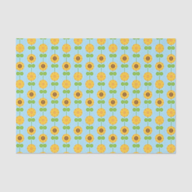 Kawaii Sunflowers Tissue Paper (Front)