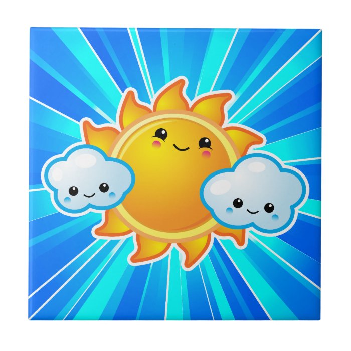 Kawaii Sunny Day Tile