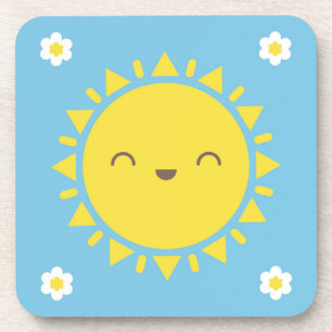 Kawaii Sunny Days Beverage Coaster
