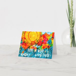 Kawaii Sunrise Hope Lovitude Letterpress Thank You Card