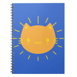 Kawaii Sunshine Cat Notebook