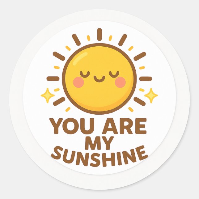 Kawaii Sunshine Sticker (Front)