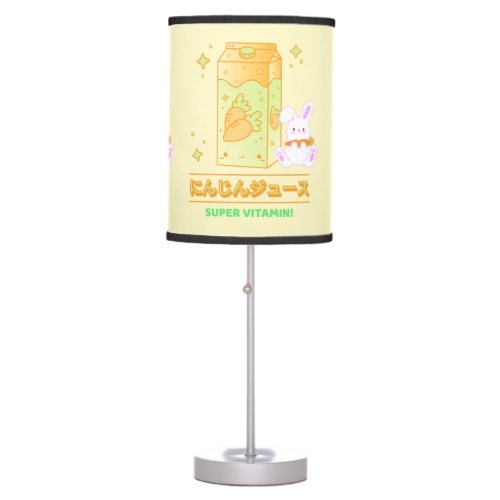 KAWAII SUPER VITAMIN CARROT JUICE RABBIT TABLE LAMP
