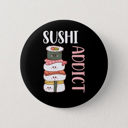 Kawaii Sushi Anime Cute Japanese Food Button