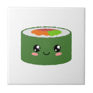 Kawaii Sushi Ceramic Tile