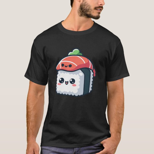 kawaii sushi character - food T-Shirt (Front)
