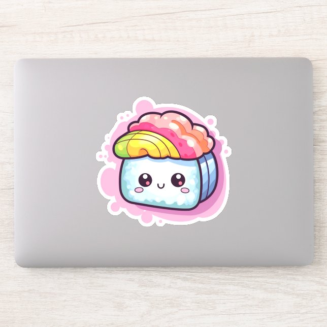 Kawaii Sushi | Cute Food | Japanese Cuisine Sticker (Computer)