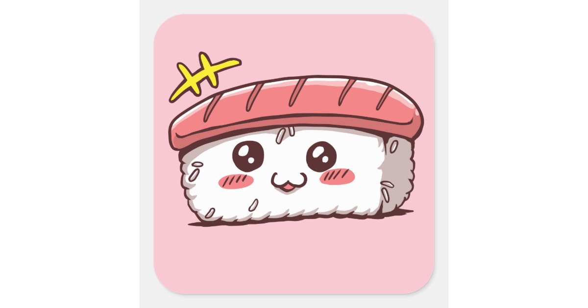 Kawaii Japanese Bento Box Sushi - Cute Sushi - Sticker