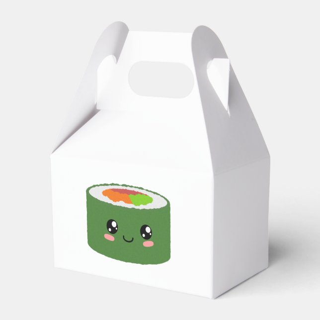 Kawaii Sushi Favor Boxes (Front Side)