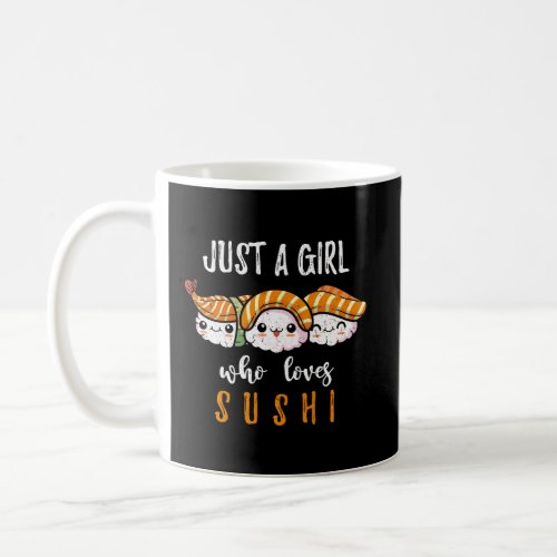 Kawaii Sushi Lover Women Girls Kids Gift Cute Sush Coffee Mug