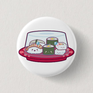 Kawaii Sushi Plate Button