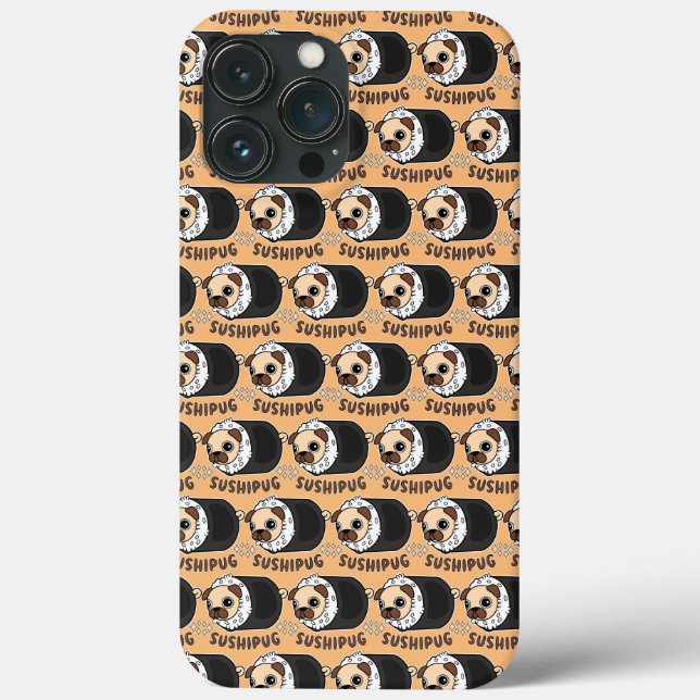 Kawaii Sushi Pug Mashup Funny Dog Lover Gift Case-Mate iPhone Case (Back)