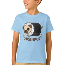 Kawaii Sushi Pug Mashup Funny Dog Lover Gift