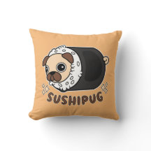 Kawaii Sushi Pug Mashup Funny Dog Lover Gift