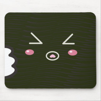 Kawaii Sushi Roll "Close-up"with Bitemark Mouse Pad