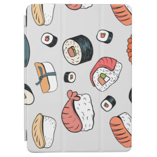  Kawaii Sushi Rolls Pattern Slip-On Sneakers Case- iPad Air Cover