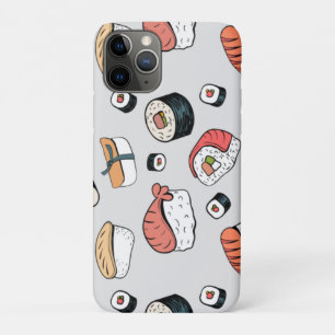 Kawaii Sushi Rolls Pattern Slip-On Sneakers iPhone 11 Pro Case