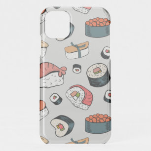  Kawaii Sushi Rolls Pattern Slip-On Sneakers iPhone 11 Case