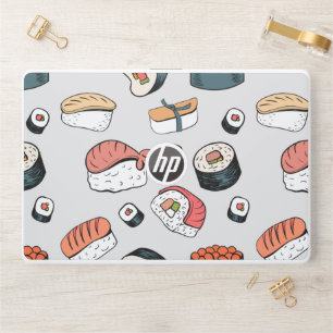  Kawaii Sushi Rolls Pattern , sushi pattern HP Laptop Skin