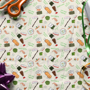 Kawaii Sushi Romantic Tissue Paper