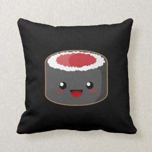 Kawaii Sushi Throw Pillow