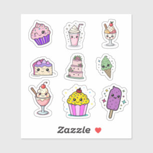 Kawaii Sweet Treat Sticker Sheet