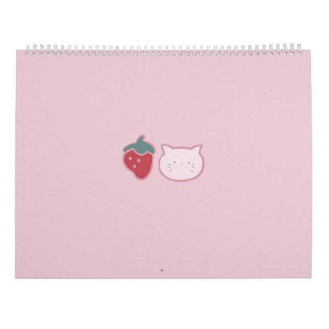 Kawaii Sweet Treats Calendar 2025 - Goals* (Back)
