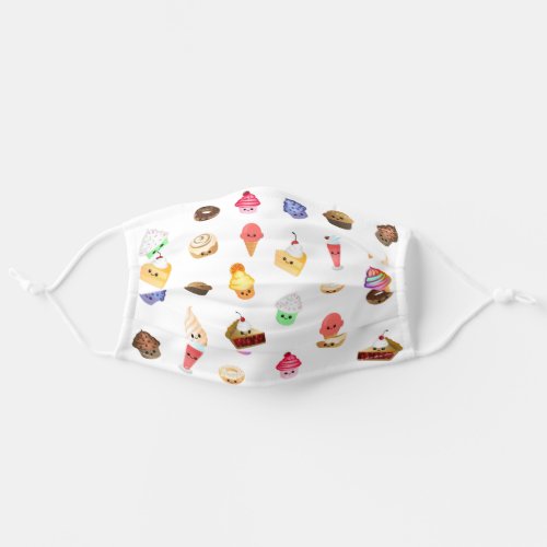 Kawaii Sweet Treats Face Masks with filter pocket