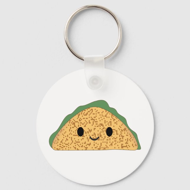 Kawaii Taco Keychain (Front)