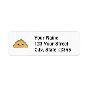 Kawaii Taco Label