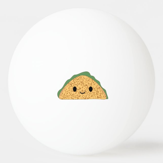 Kawaii Taco Ping Pong Ball (Front)