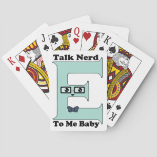 Kawaii Talk Nerdy (Nerd-E) To Me Baby Poker Cards