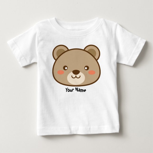 Kawaii Teddy Bear Baby T-Shirt (Front)