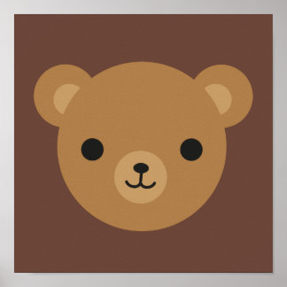 Kawaii Teddy Bear Poster