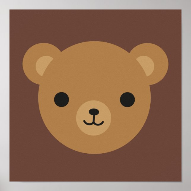 Kawaii Teddy Bear Poster (Front)