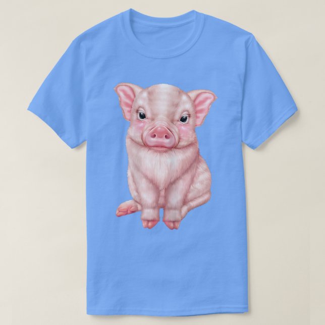Kawaii Teecup Pig Puppy Clothes For Teen Girls Cut T-Shirt (Design Front)