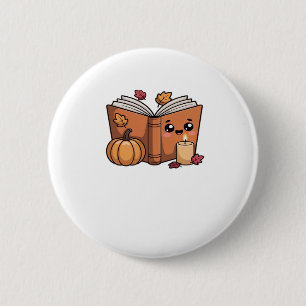 kawaii thanksgiving book Classic T-Shirt Button