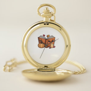 kawaii thanksgiving book Oversized T-Shirt Pocket Watch