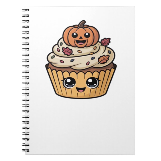 kawaii thanksgiving cupcake Classic T-Shirt Notebook (Front)