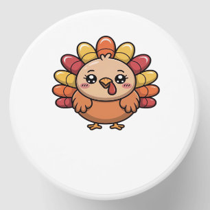 kawaii thanksgiving turkey Classic T-Shirt_1 Mini Candle Favors