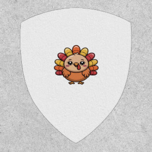 kawaii thanksgiving turkey Classic T-Shirt_1 Patch