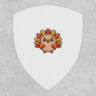 kawaii thanksgiving turkey Classic T-Shirt Patch