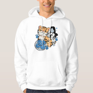 Kawaii Tiger and Yuki-Onna Ghost Donuts Hoodie